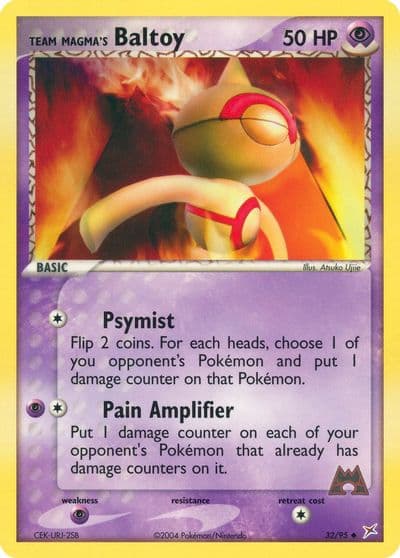 Team Magma's Baltoy Team Magma vs Team Aqua Pokemon card