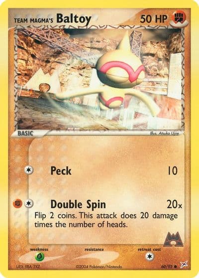 Team Magma's Baltoy Team Magma vs Team Aqua Pokemon card