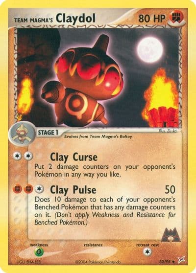 Team Magma's Claydol Team Magma vs Team Aqua Pokemon card