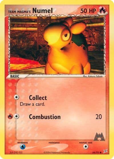 Team Magma's Numel Team Magma vs Team Aqua Pokemon card