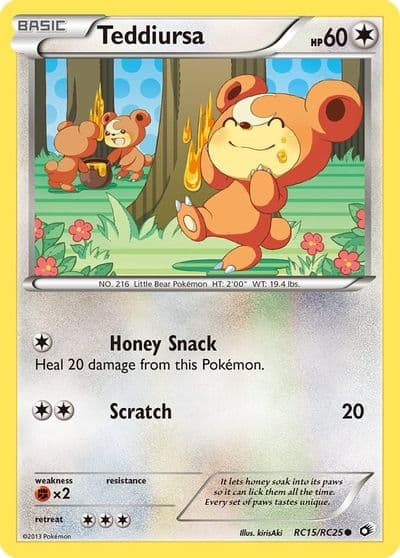 Teddiursa Legendary Treasures: Radiant Collection Pokemon card