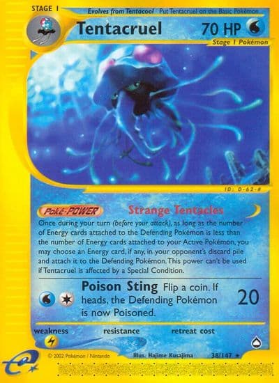 Tentacruel Aquapolis Pokemon card