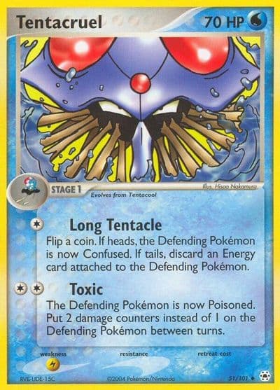 Tentacruel Hidden Legends Pokemon card