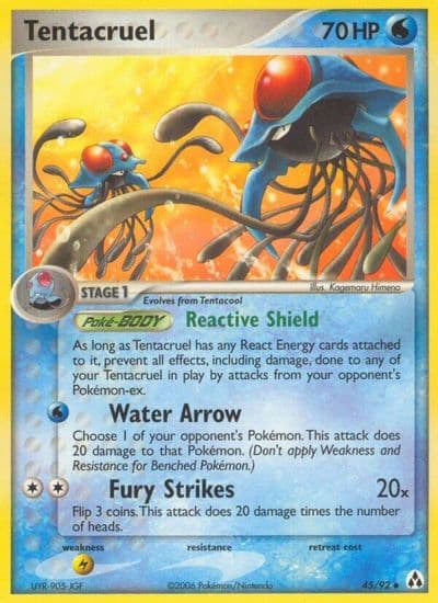 Tentacruel Legend Maker Pokemon card