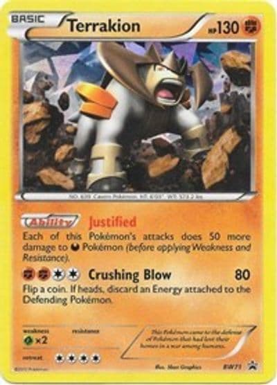Terrakion - BW71 Black and White Promos Pokemon card