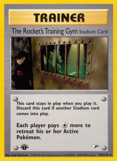 The Rocket's Training Gym Gym Heroes Pokemon card