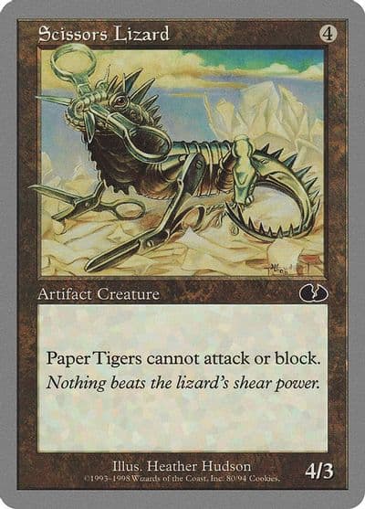 Scissors Lizard Unglued Magic card
