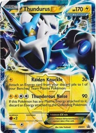 Thundurus EX (Team Plasma) - BW81 Black and White Promos Pokemon card