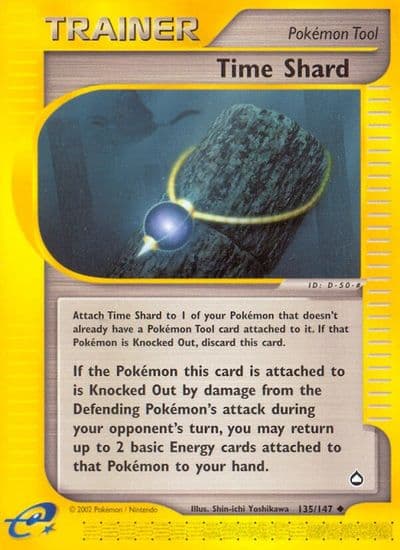 Time Shard Aquapolis Pokemon card