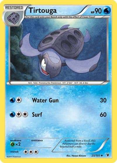 Tirtouga Noble Victories Pokemon card
