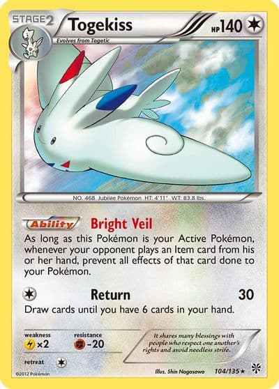 Togekiss Plasma Storm Pokemon card