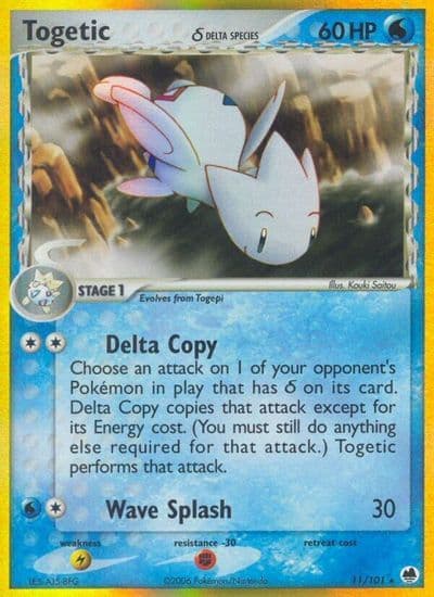 Togetic (Delta Species) Dragon Frontiers Pokemon card
