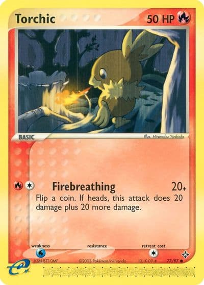 Torchic Dragon Pokemon card