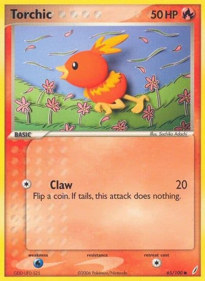 Torchic Crystal Guardians Pokemon card