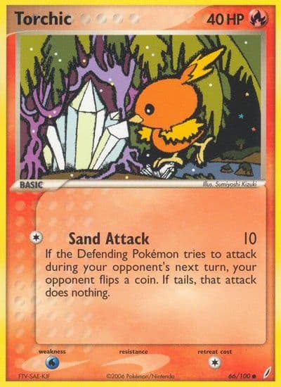 Torchic Crystal Guardians Pokemon card