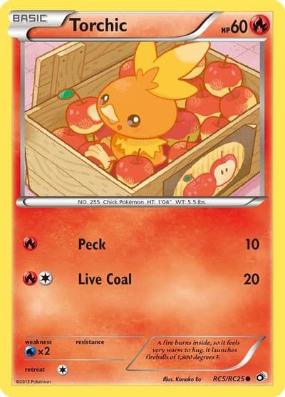 Torchic Legendary Treasures: Radiant Collection Pokemon card