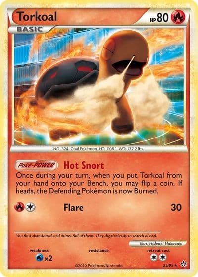 Torkoal Unleashed Pokemon card