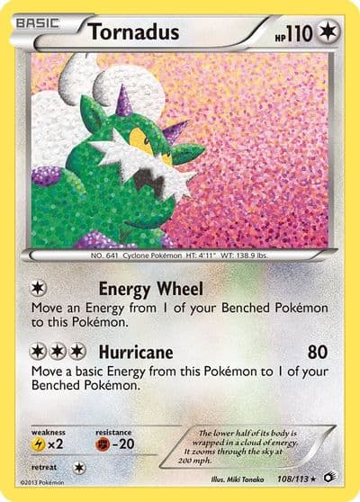 Tornadus Legendary Treasures Pokemon card