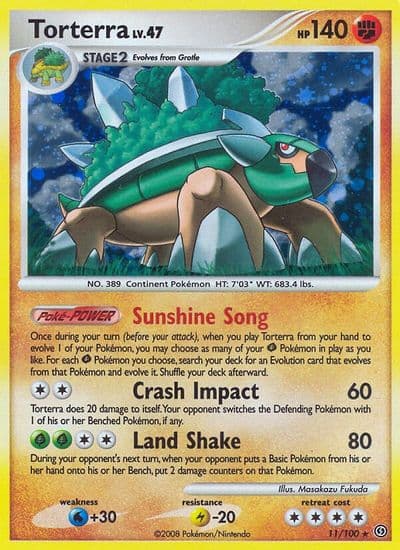 Torterra Stormfront Pokemon card