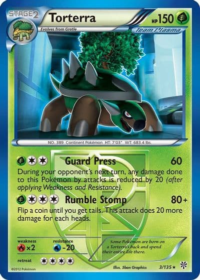 Torterra (Team Plasma) Plasma Storm Pokemon card