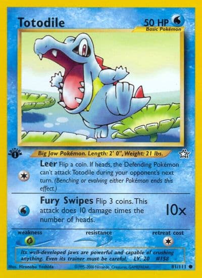 Totodile First Partner Pack Pokemon card