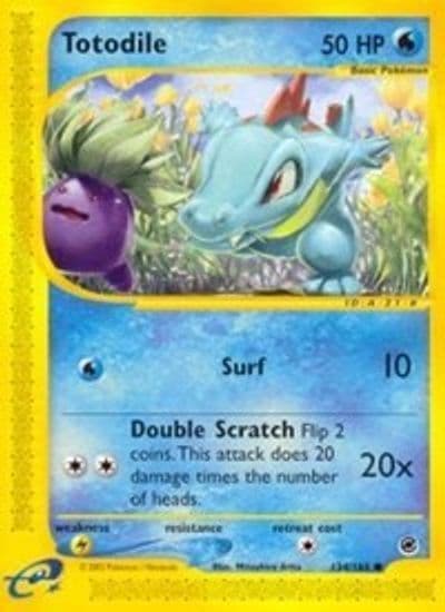 Totodile (134) Expedition Pokemon card