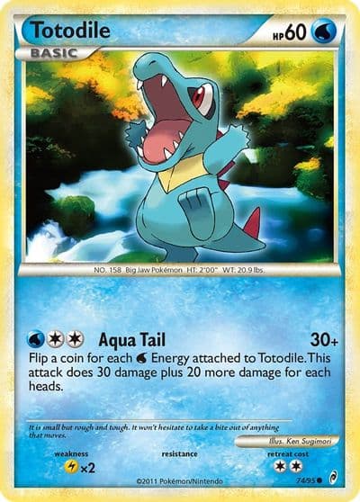 Totodile Call of Legends Pokemon card