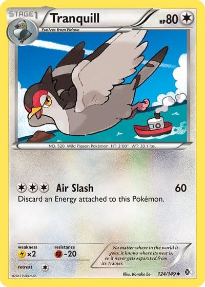 Tranquill Boundaries Crossed Pokemon card