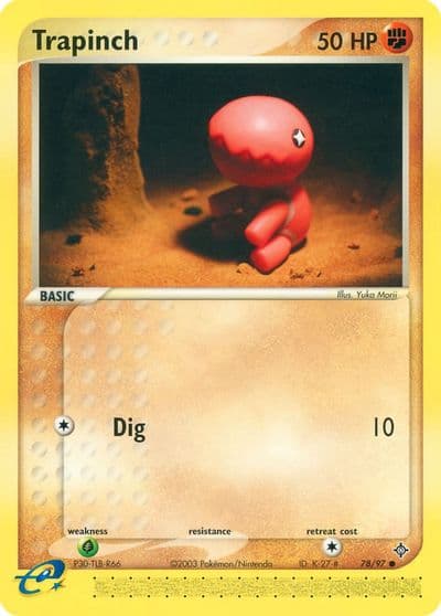 Trapinch Dragon Pokemon card