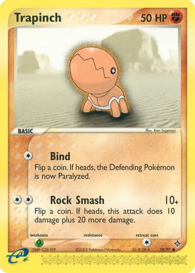 Trapinch Dragon Pokemon card