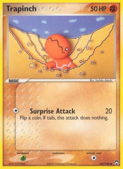 Trapinch Power Keepers Pokemon card