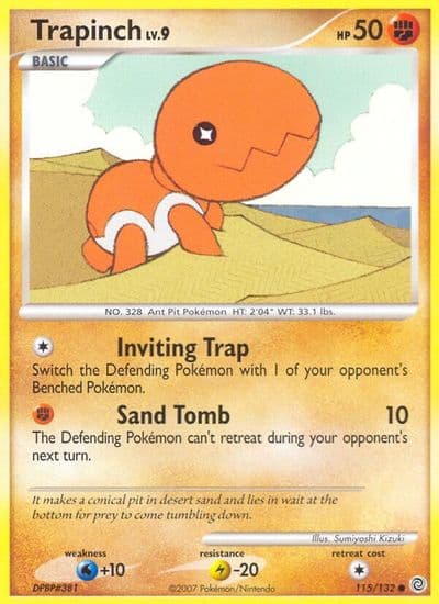 Trapinch Secret Wonders Pokemon card