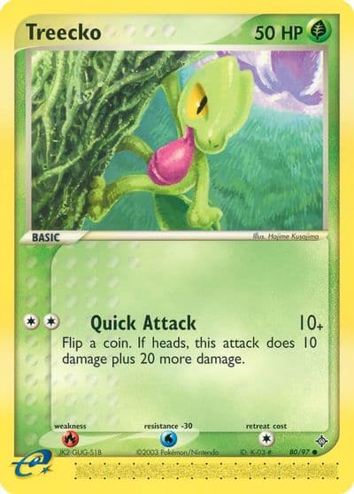 Treecko Dragon Pokemon card