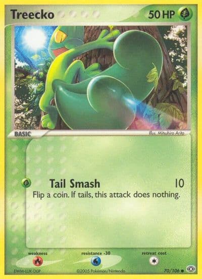 Treecko Emerald Pokemon card