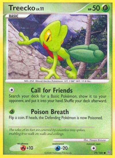Treecko Stormfront Pokemon card