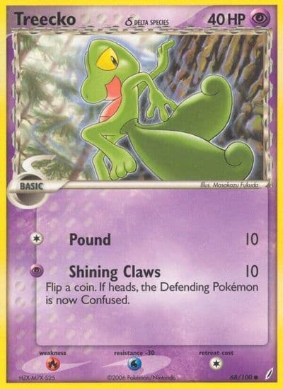 Treecko (Delta Species) Crystal Guardians Pokemon card