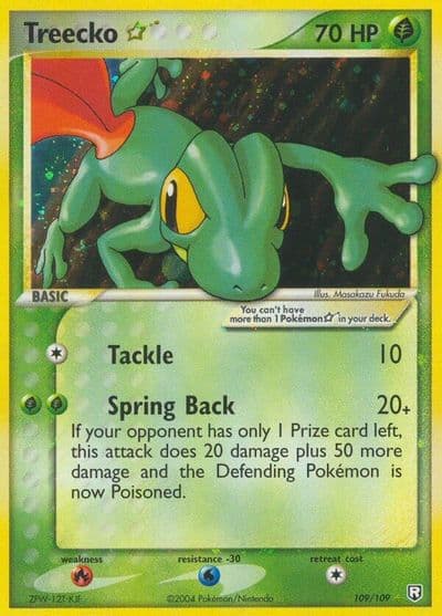Treecko Star Team Rocket Returns Pokemon card