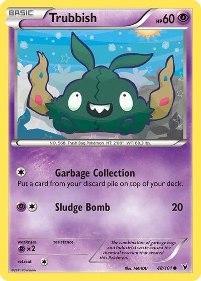 Trubbish Noble Victories Pokemon card