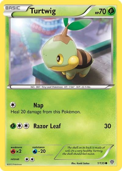 Turtwig Plasma Storm Pokemon card