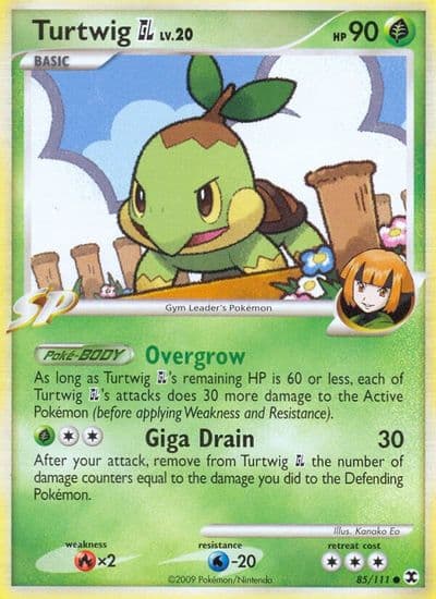 Turtwig GL Rising Rivals Pokemon card