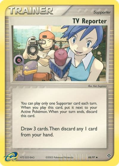 TV Reporter Dragon Pokemon card