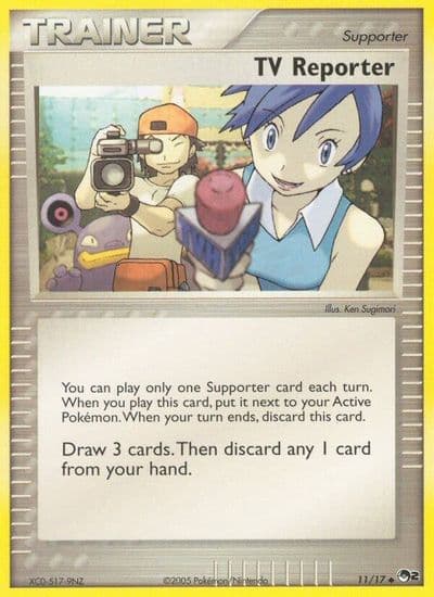 TV Reporter POP Series 2 Pokemon card