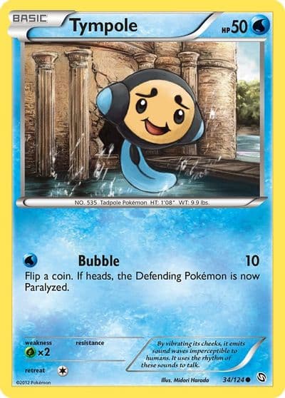 Tympole Dragons Exalted Pokemon card