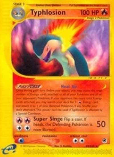 Typhlosion (65) Expedition Pokemon card