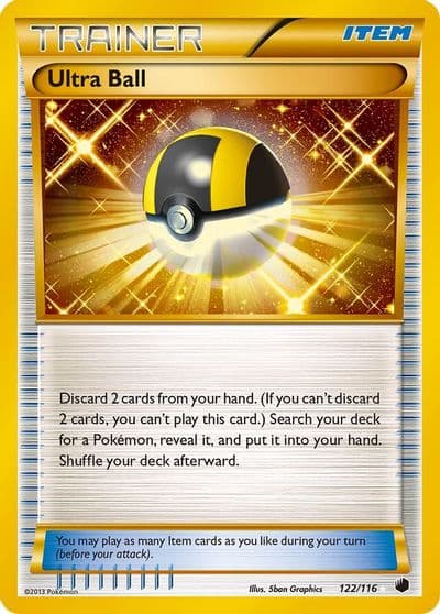 Ultra Ball Plasma Freeze Pokemon card