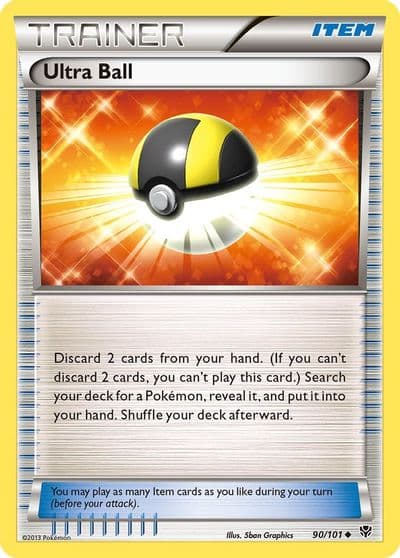 Ultra Ball Plasma Blast Pokemon card
