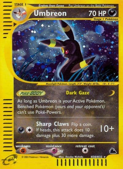 Umbreon (H30) Skyridge Pokemon card