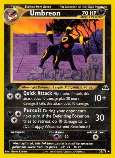 Umbreon (32) Neo Discovery Pokemon card