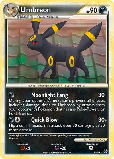 Umbreon Undaunted Pokemon card