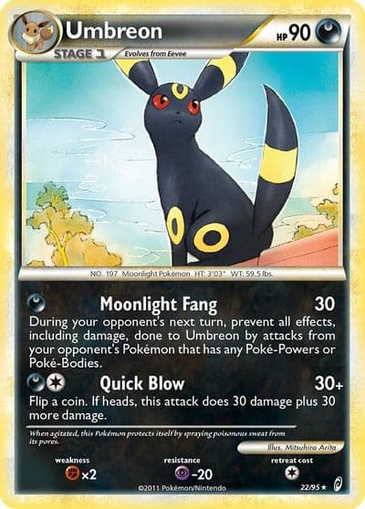 Umbreon Call of Legends Pokemon card